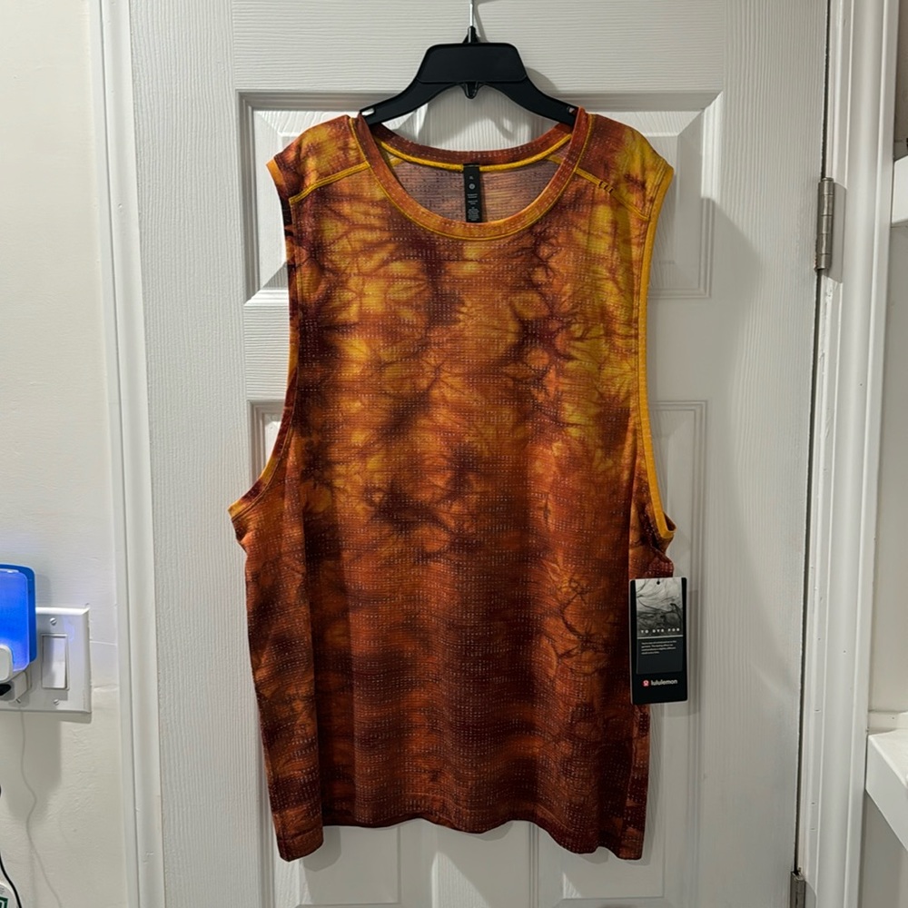 RARE TO DYE FOR COLLAB Lululemon Men’s Size XL Metal Vent Tech Sleeveless Tank